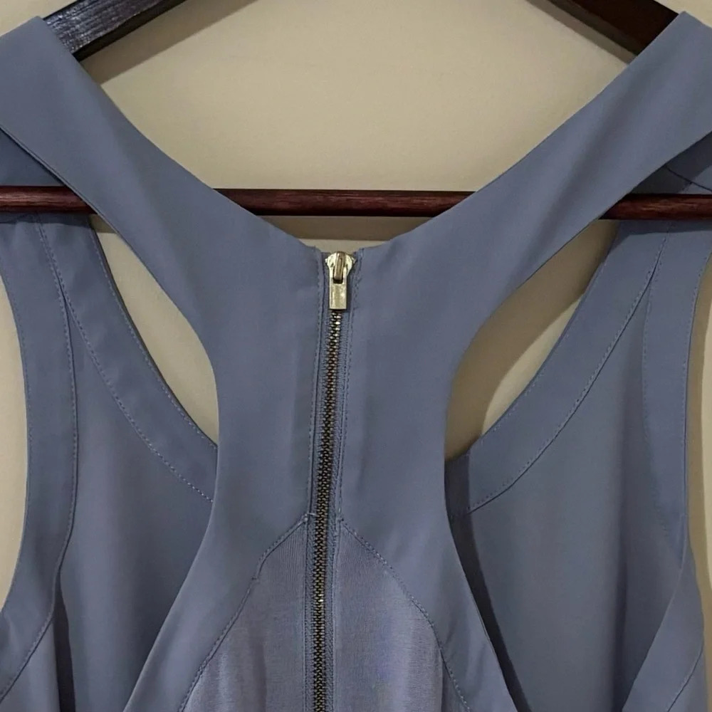EXPRESS| Grey Silky Tank Cami  w/Back Zipper‎ Size S - Picture 3 of 6